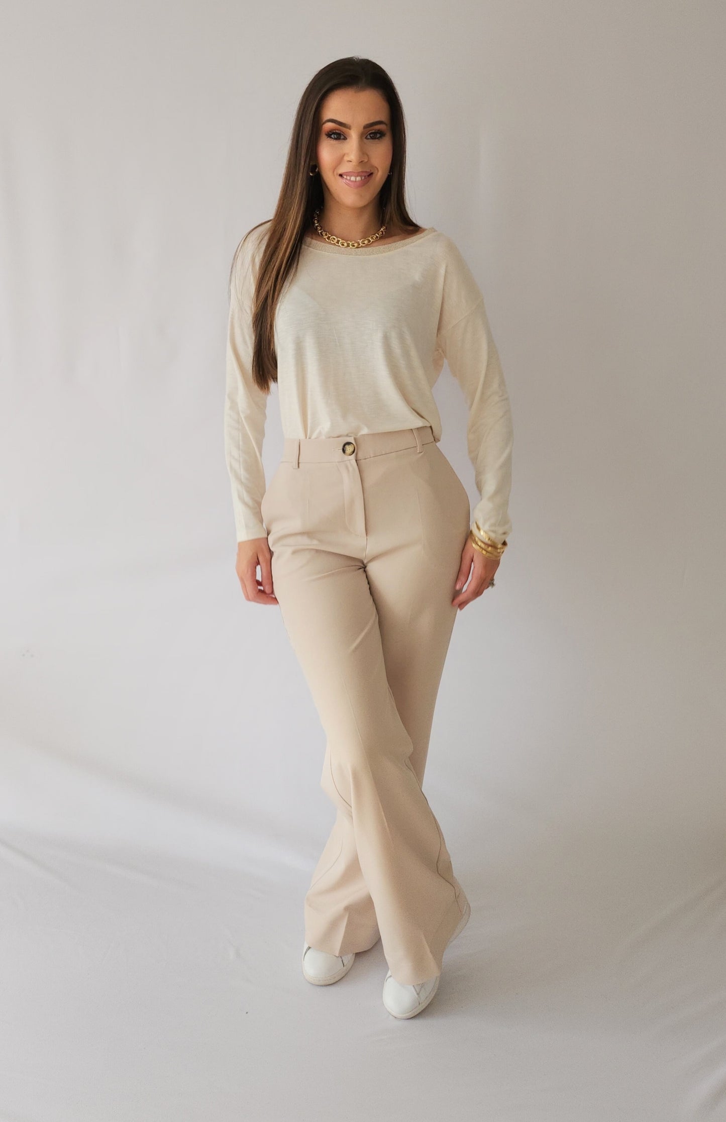 PANTALON DE TAILLEUR DROIT FLUIDE PAM