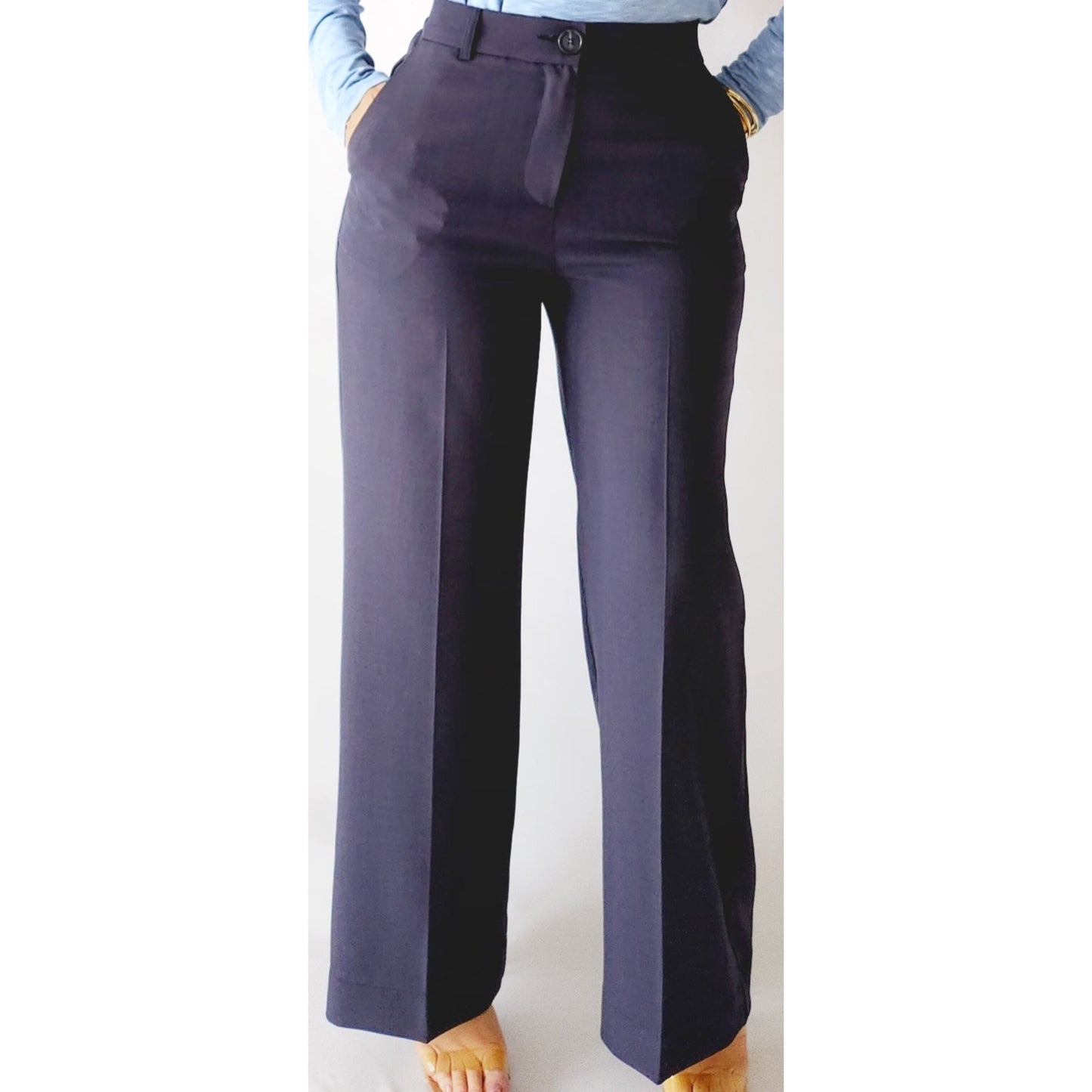 PANTALON DE TAILLEUR DROIT FLUIDE PAM