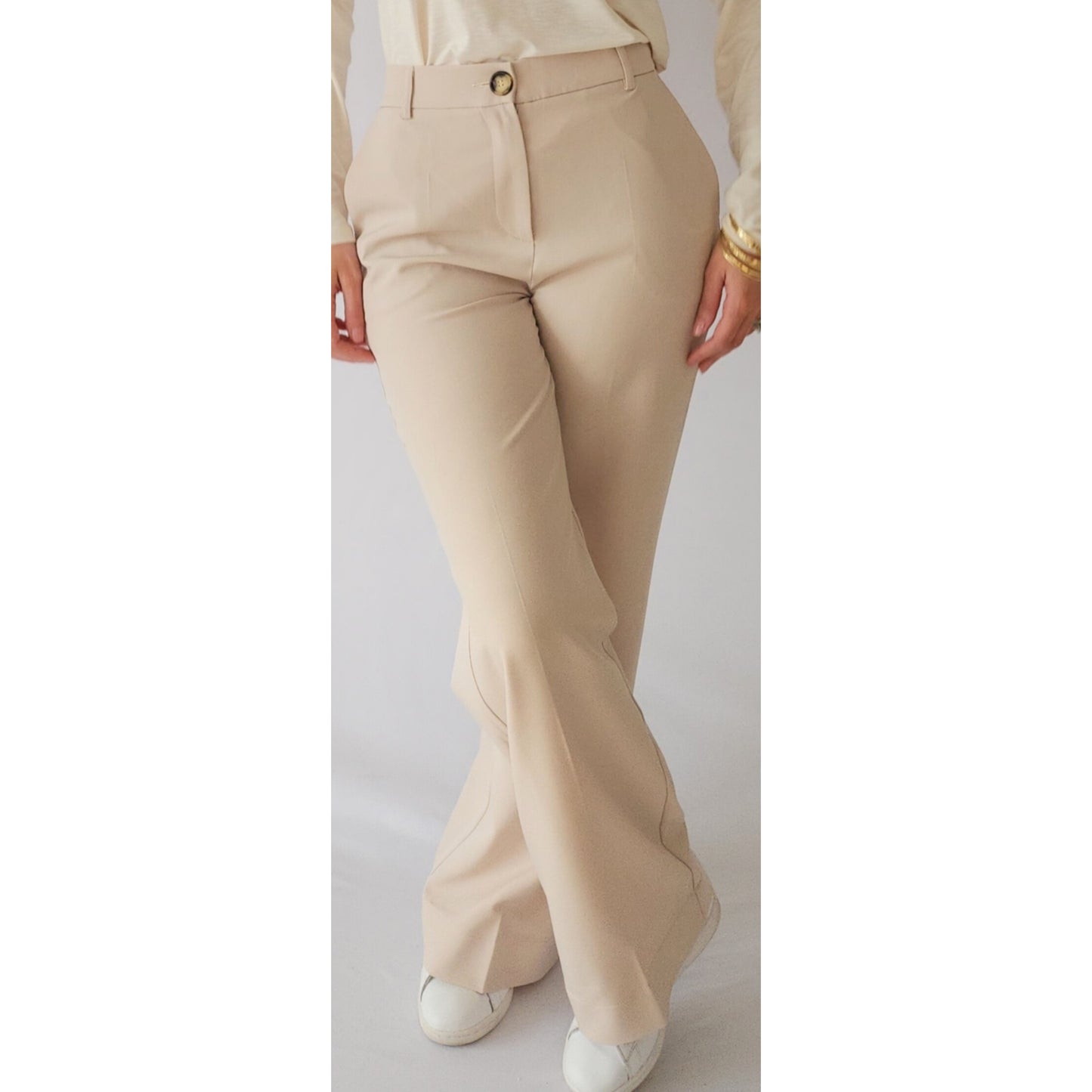 PANTALON DE TAILLEUR DROIT FLUIDE PAM